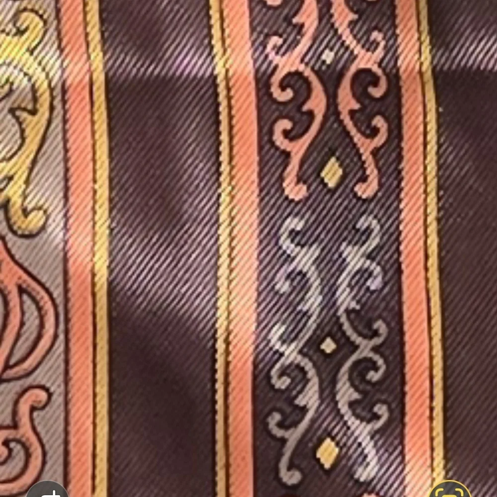 Vintage Brown Tone Silk Scarf